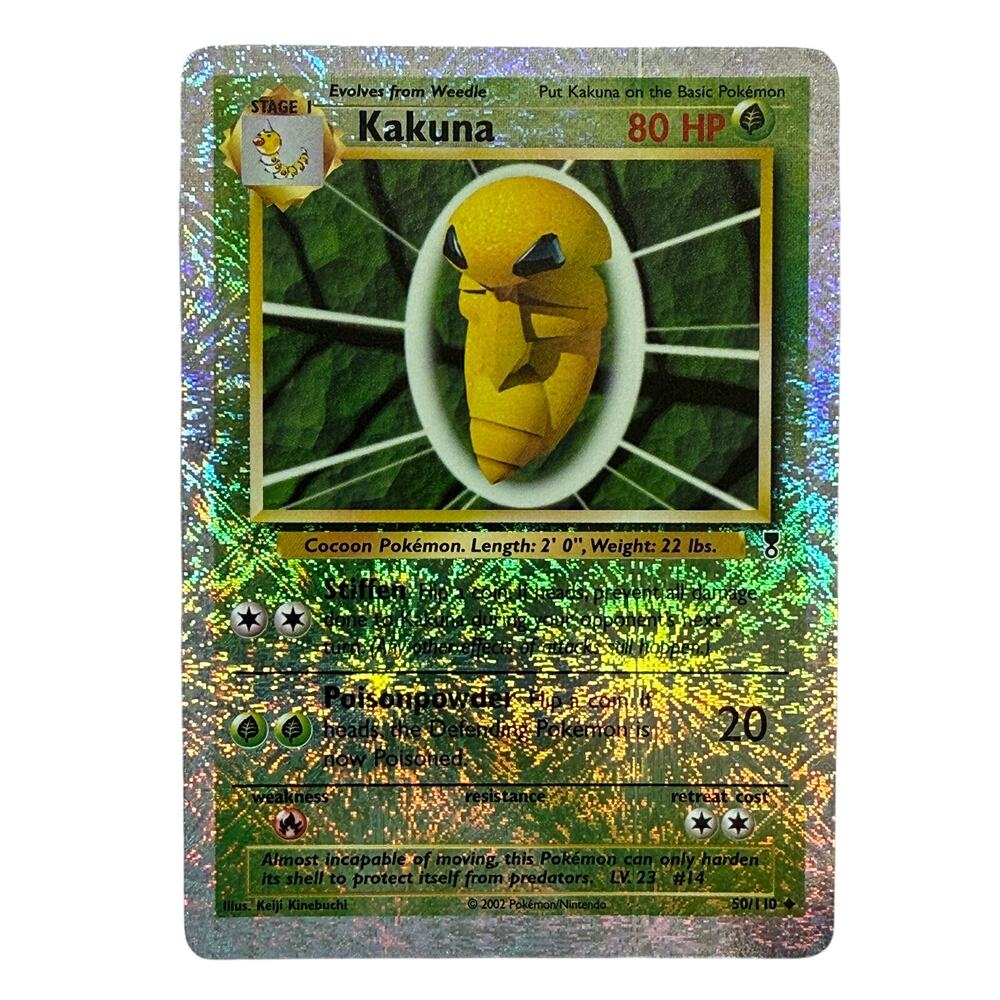 Pokémon TCG Kakuna 50/110 Legendary Collection 2002 Reverse Holo Foil Card NM-